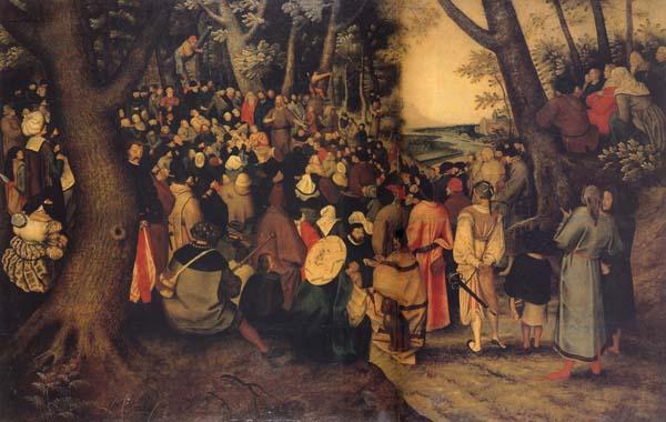 BRUEGHEL, Pieter the Younger The Testimony of John the Baptist Germany oil painting art